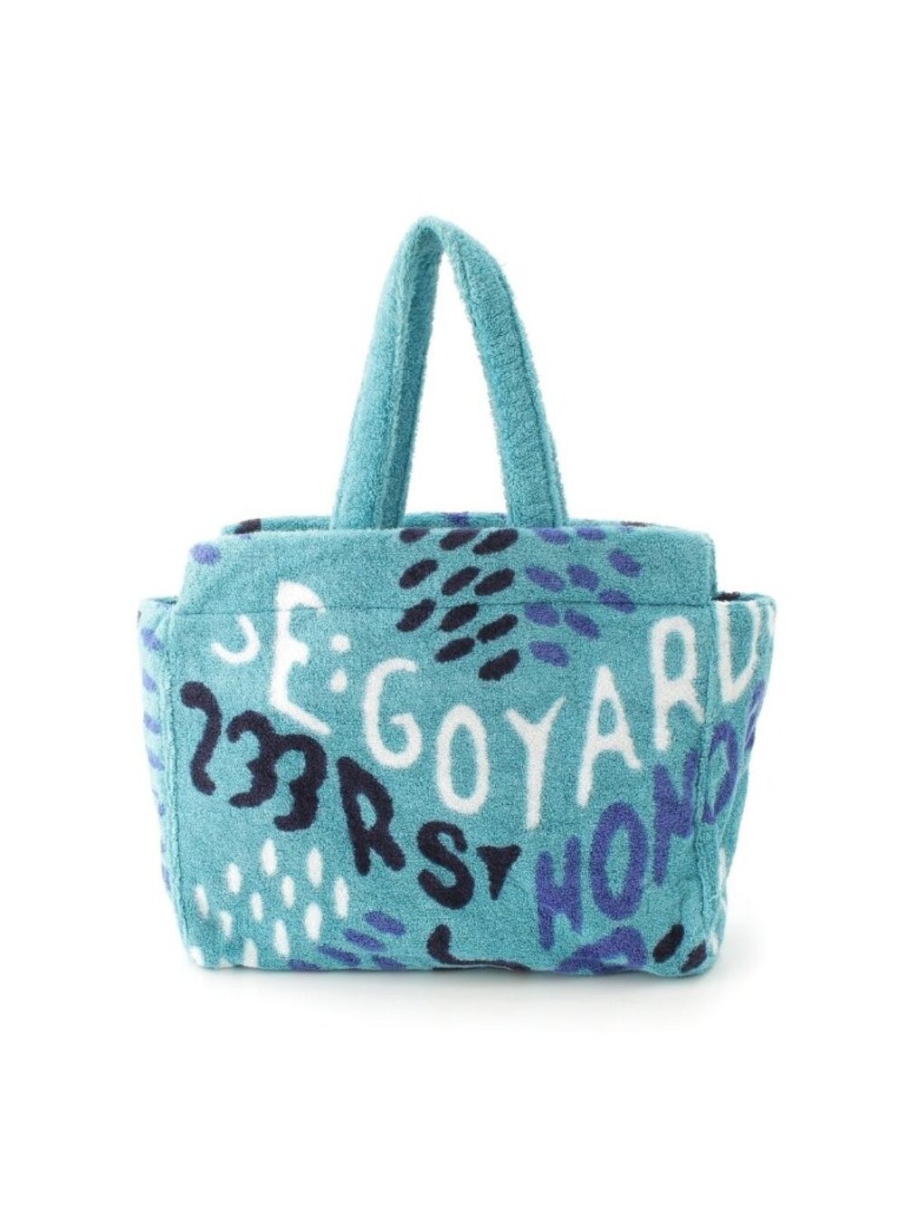 Goyard Limited Terry Eponge PM Pile Tote Blue Turquoise